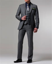Load image into Gallery viewer, Fnoexw  Customized 2018 Red Groom Tuxedos Wedding Party Suit business Groomsman Suit mens wedding suits ( jacket+Pants+vest+tie)